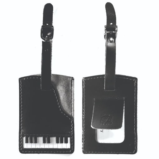 Picture of PIANO LEATHER LUGGAGE TAG
